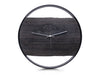 ORCA Black Oak Wall Clock with Black Steel Ring