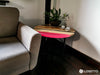 UNICORN Pink Epoxy Round Coffee Table made of Ash Wood