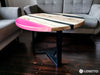 UNICORN Pink Epoxy Round Coffee Table made of Ash Wood