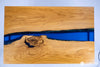 RIVER Blue Epoxy Rectangle Coffee Table made of Oak